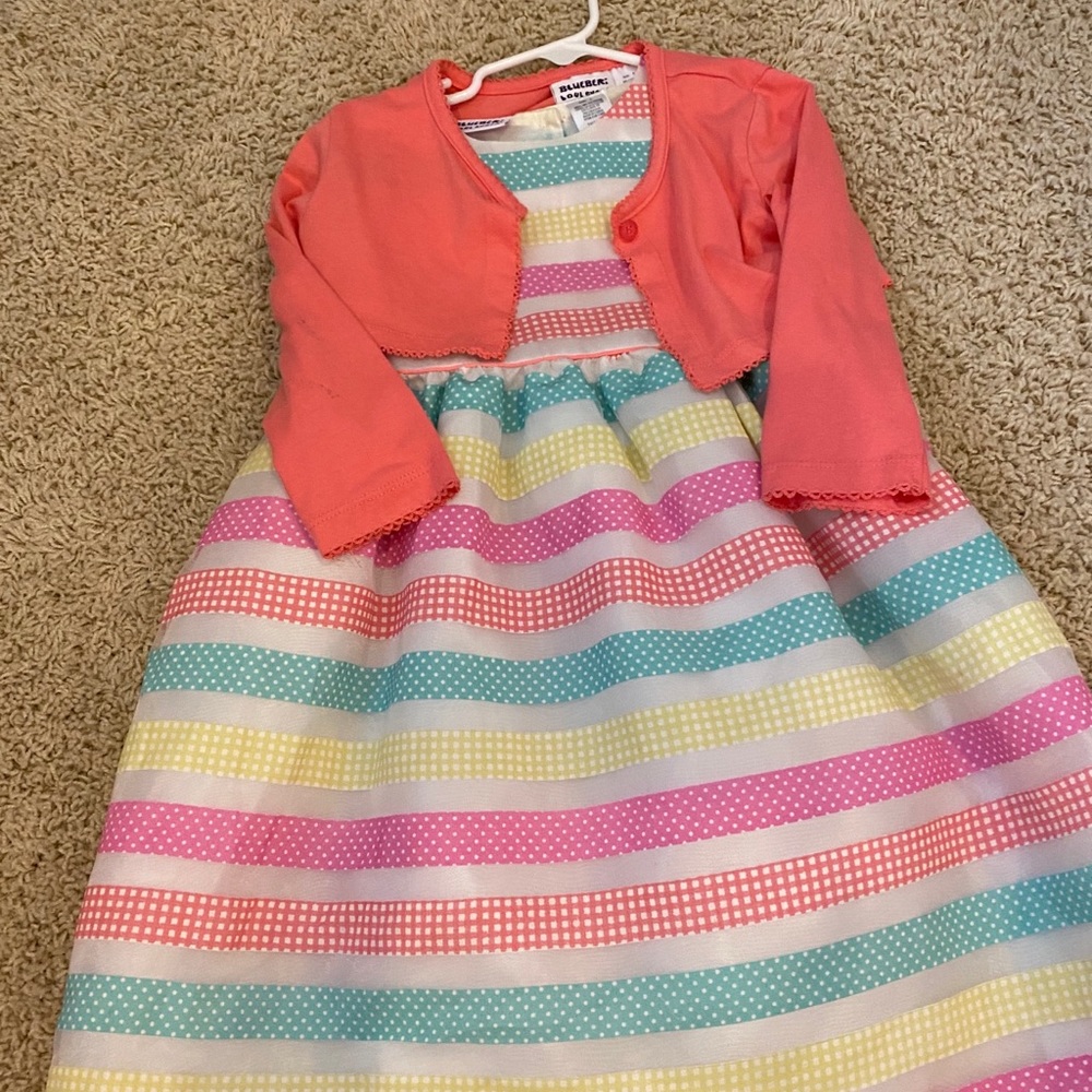 Girls Dress and Sweater Sz 6
